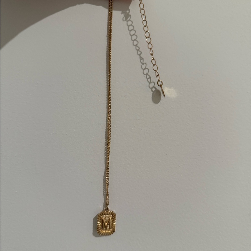 Gold Initial Pendant Necklace